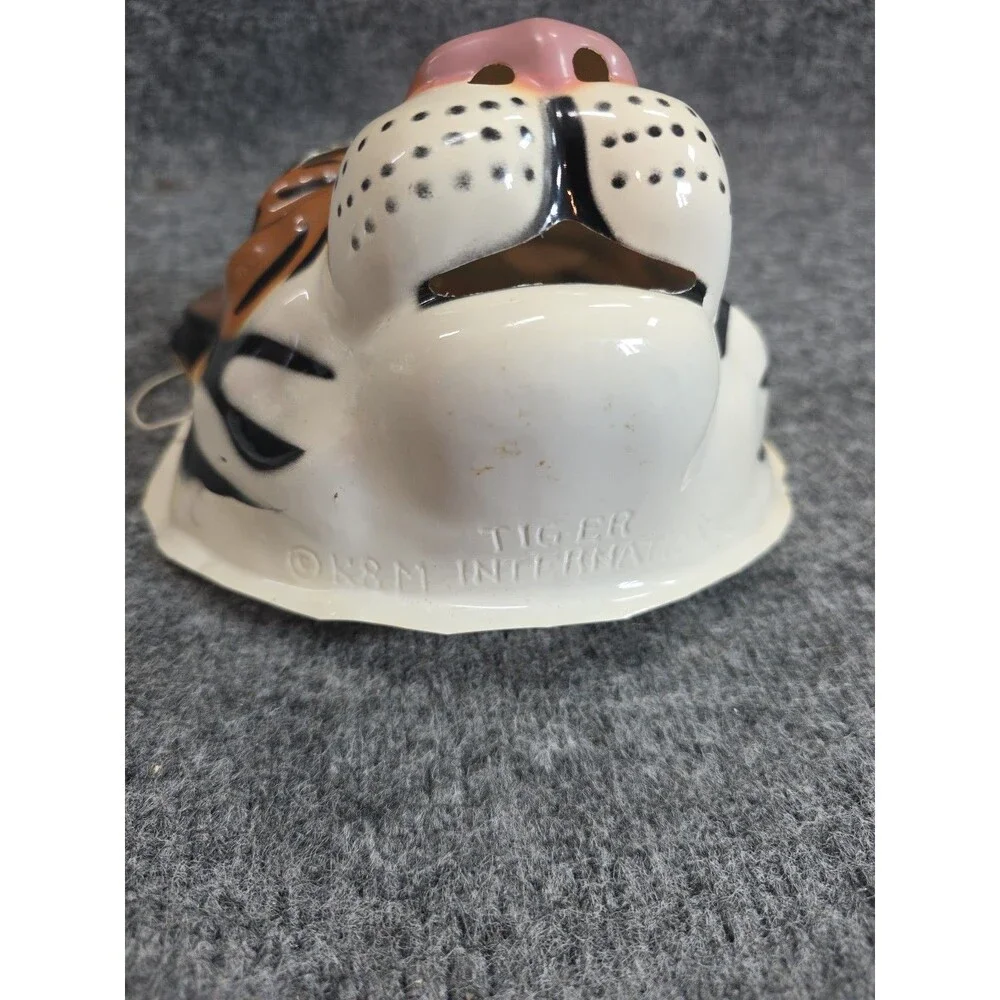 Vtg Mask Head Halloween K&M International Giraffe Zebra Tiger Vintage 94 Plastic